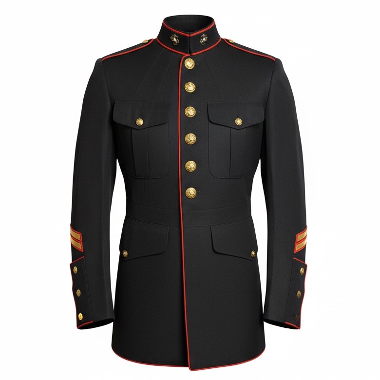 Usmc Male Dress Blue Coat - No Chevrons